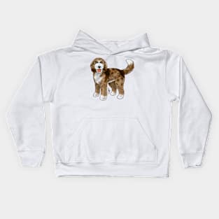 Dog - Bernadoodle - Red Merle Kids Hoodie